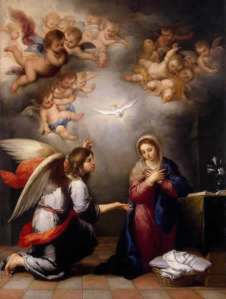 受胎告知 聖母マリア 有名な絵画・聖書物語